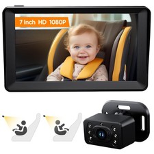 Baby Car Camera - 7 Inch Large Screen Baby Monitor for Car