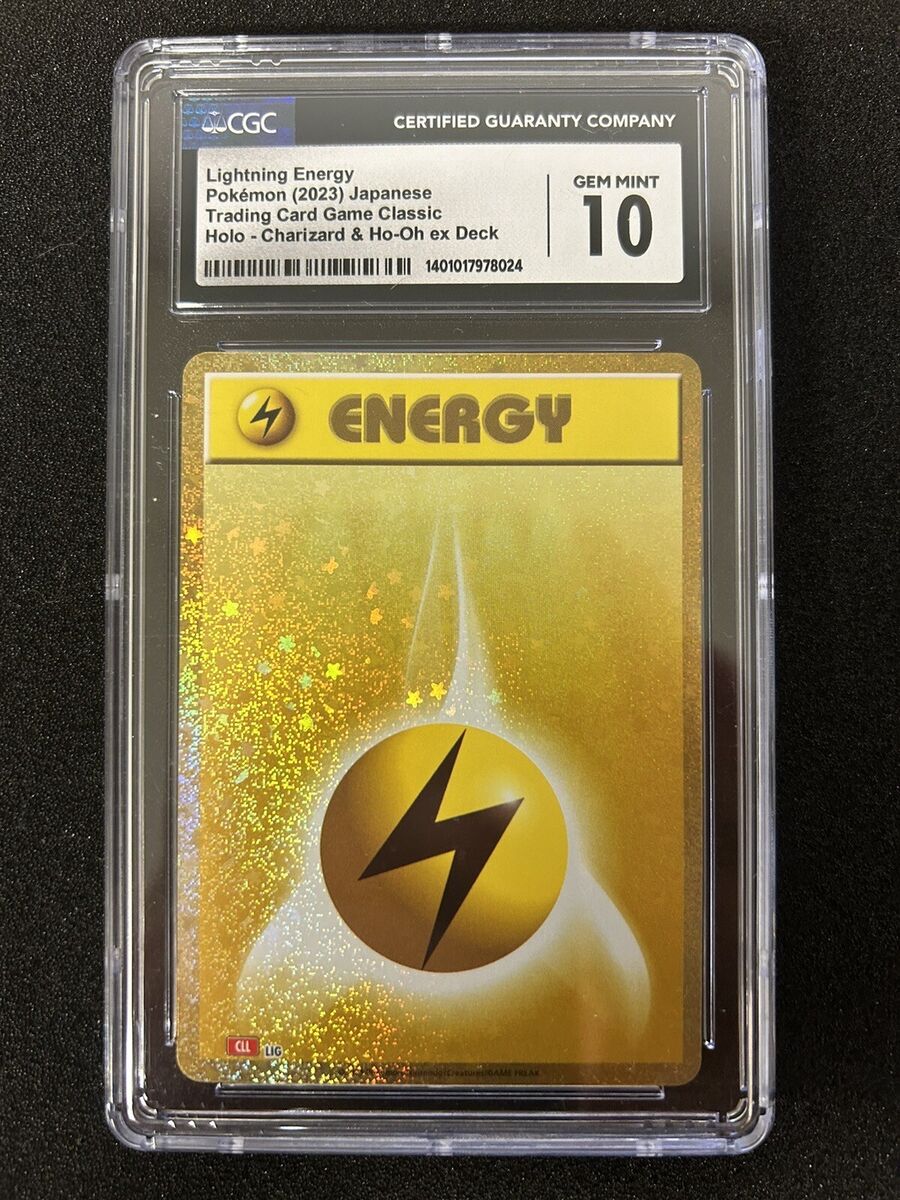2023 Pokémon Lightning Energy Japanese Holo Cgc 10 Gem Mint 2023 Pokémon Lightning Energy Japanese Holo Cgc 10 Gem Mint