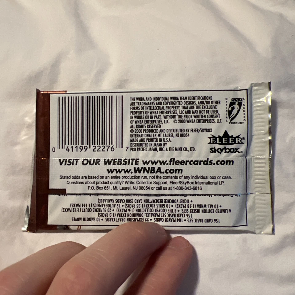 *SEALED* 2000 WNBA Dominion Trading Cards Wax Pack basketball - Image 3 of 4