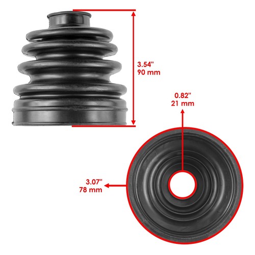 2 Rear Axle Inner And Outer CV Boot Kits for Polaris Sportsman 500 4X4 HO 99-05 - Picture 2 of 7