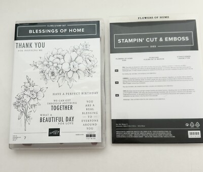 Stampin Up   Blessings Of Home   Stamp Set Flowers Of Home   Matching Dies