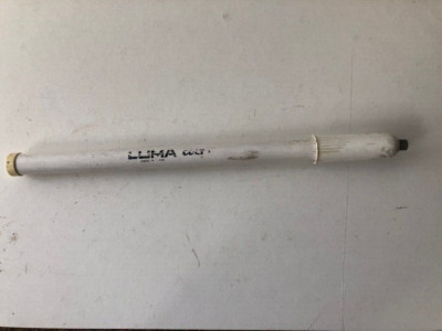 Oldtimer Fahrradpumpe - Luma Colt in weiß - funktionstüchtig