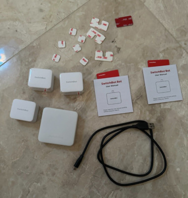SwitchBot Bot 3 Pack with Hub Mini - Smart Switch Button
