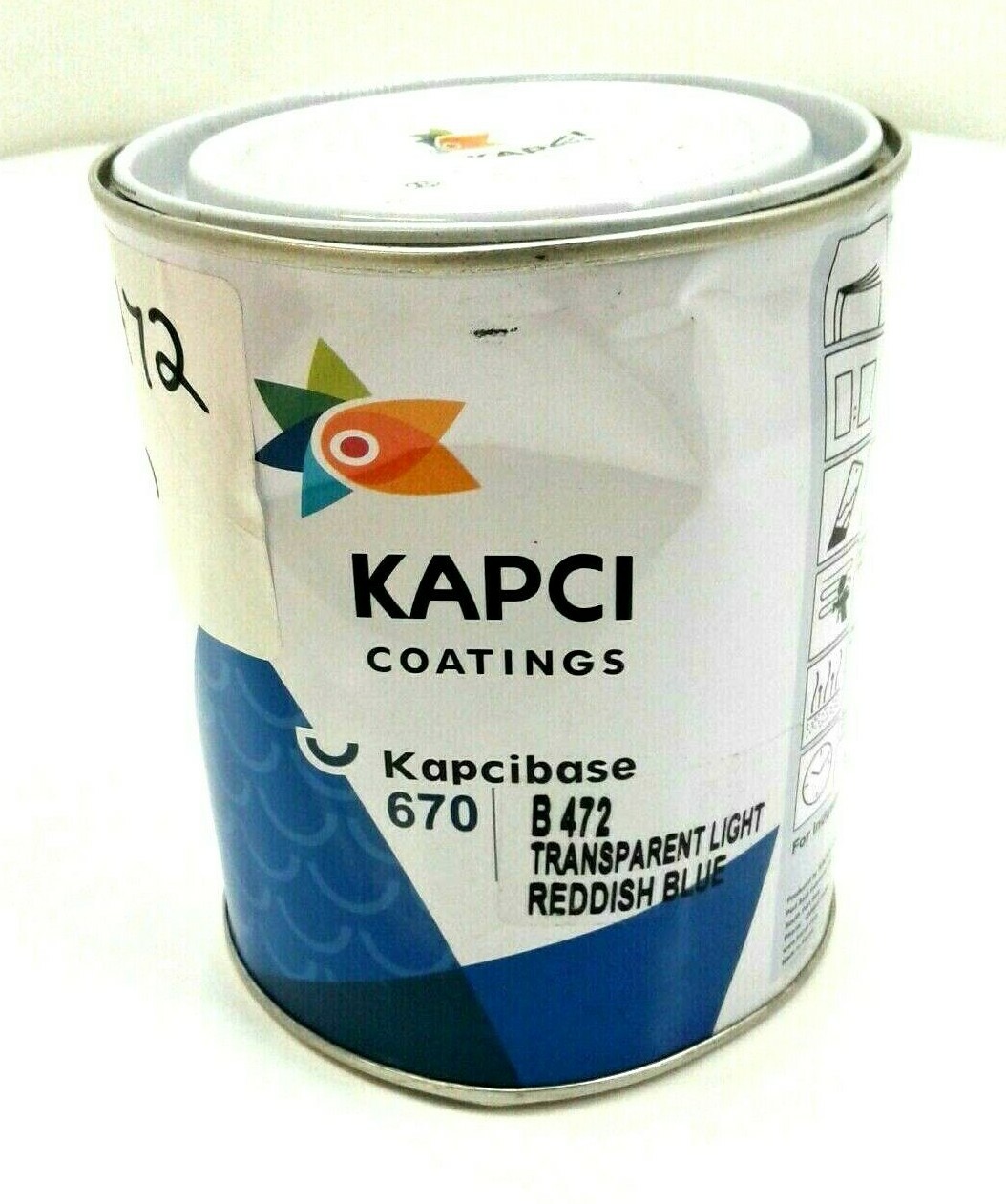 KAPCI COATINGS KAPCIBASE 670 B472 TRANSPARENT LIGHT REDDISH BLUE eBay