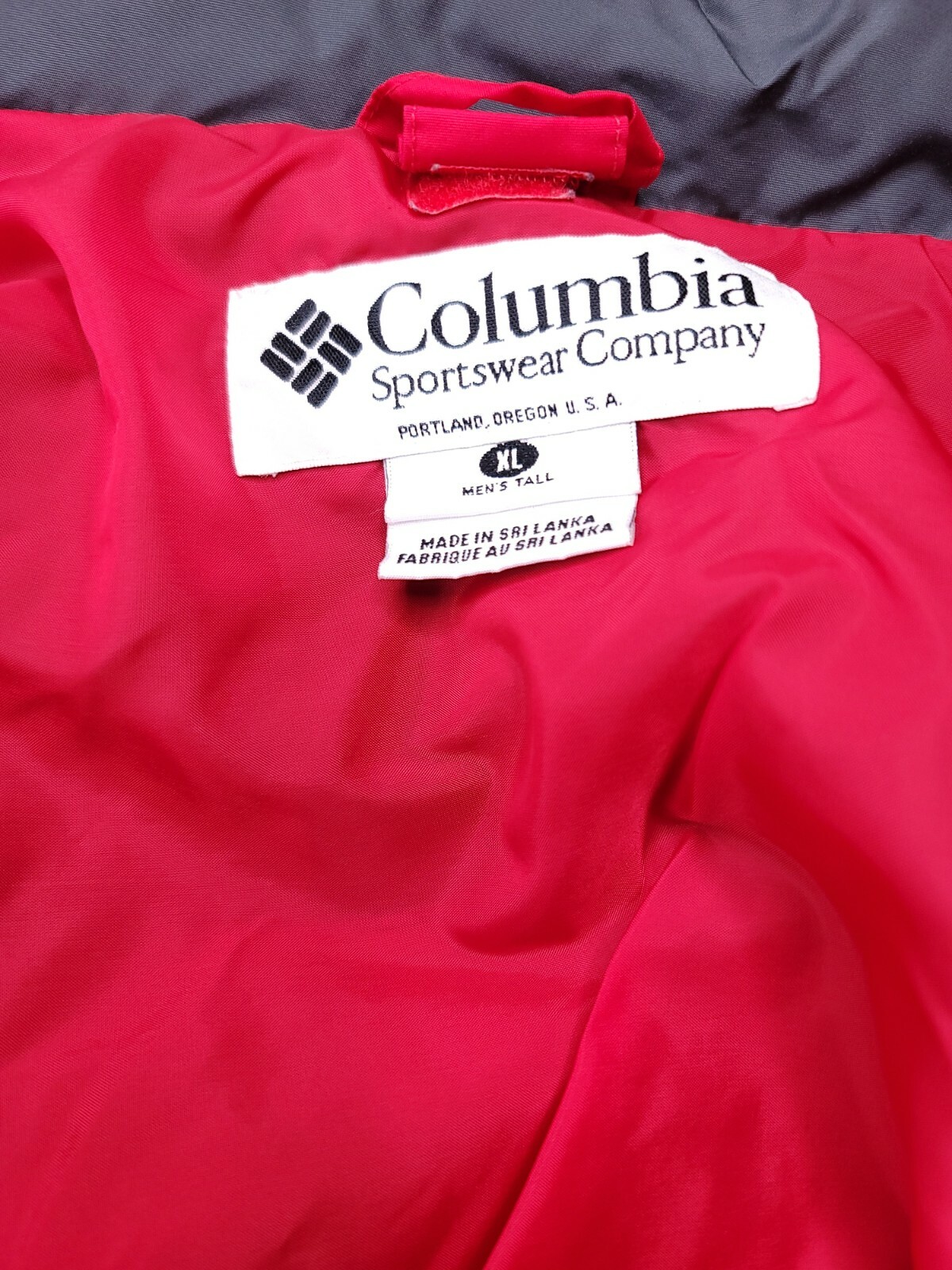 Columbia Mens Bugaboo Winter Jacket Coat Size XL Tall Red and Black 3 in 1