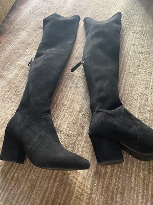 VERO CUOIO Women Soft Suede Thigh High Boots Size 7.5 Floor Sample