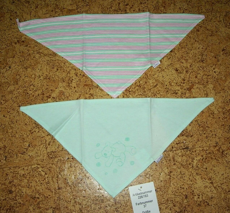 2 x Baby-Halstücher / Sabberlatz - Neu - Bild 1 von 1