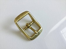 1 Doppelschnalle, Messing 1" ca. 25mm