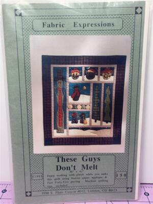 FABRIC EXPRESSIONS Quilt Pattern - THESE GUYS DON'T MELT - 36'' x 41''
