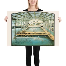 SUTRO BATHS - Large 24"x36" ART PRINT 1896 San Francisco History 