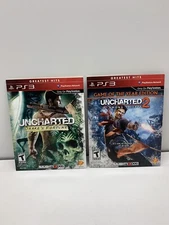 Uncharted Drake's Fortune Unchartered 2 Among Thieves Playstation 3 Video Game
