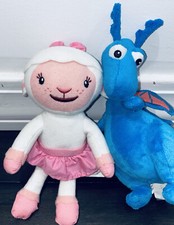 Disney Doc Mcstuffins Plush Stuffed Animal Doll Lot Stuffy Lambie Bundle Set