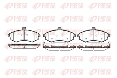 Front Disc Brake Pad Set HYUNDAI Remsa OEM 581012da31 089302 for 