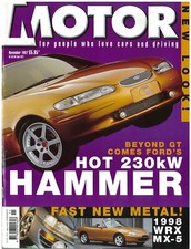 MOTOR Magazine November 1997 Subaru WRX Honda Integra Jaguar XJR