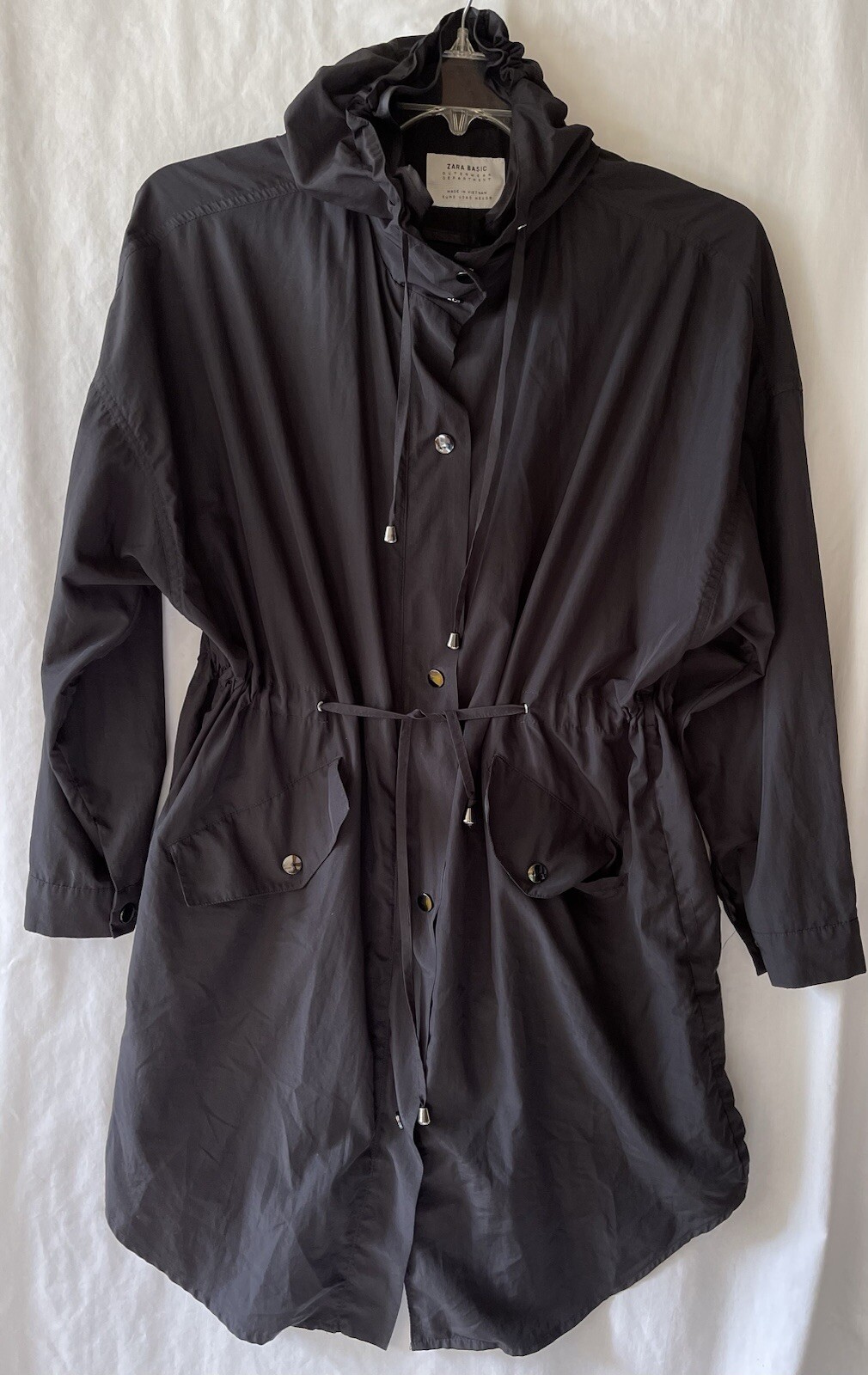 ZARA BASIC Outerwear Department, Black Anorak Jac… - image 1
