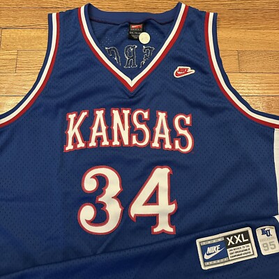Vintage Nike Team Kansas Jayhawks Paul Pierce College Jersey XXL