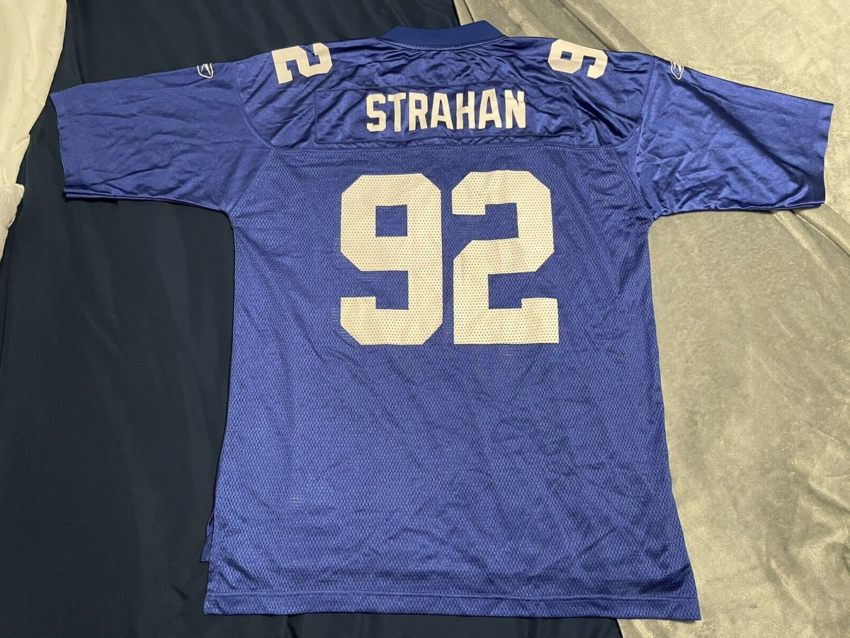 Vtg Reebok MICHAEL STRAHAN #92 New York Giants Jersey Mens Adult