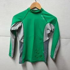 NRS Long Sleeve Rash Guard UPF 50 Green Women's XS Flower Design GUC