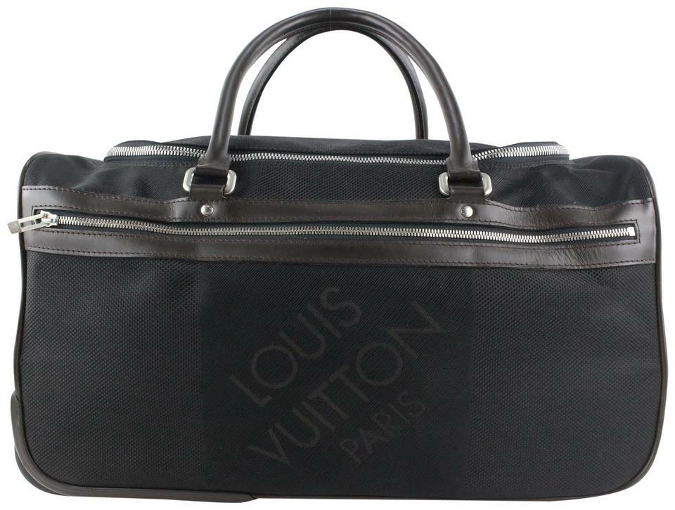 Travel Bags Louis Vuitton Black Damier GeanteEole 50 Rolling Duffle Bag 5lv91, Women's, Size: One Size