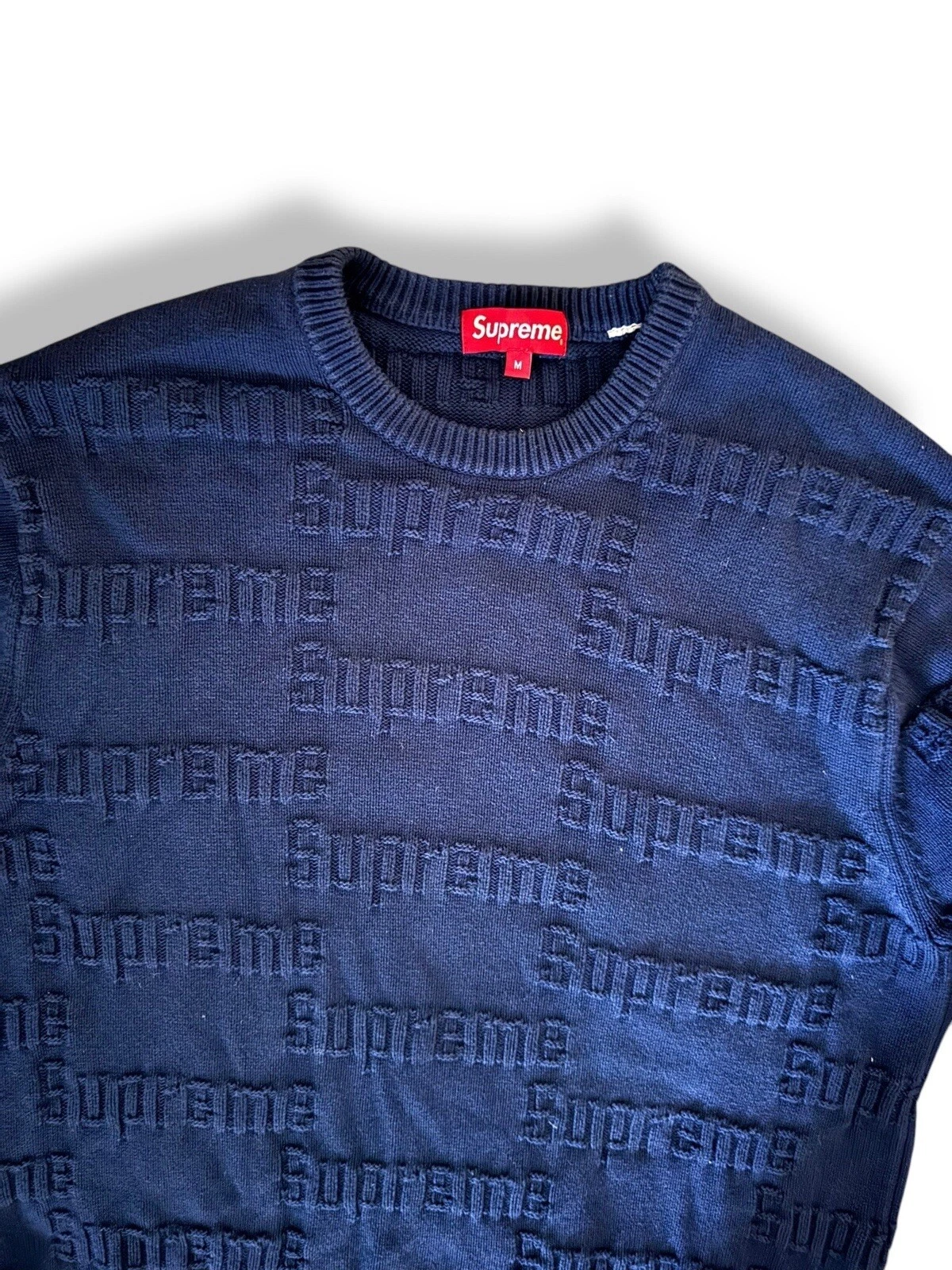 Pull avec logo surélevé Supreme   Taille M   19FW