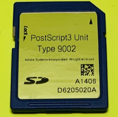 Ricoh PostScript 3 Unit Type 9002 MP 6002 7502 415923 Postscript3 Apple ...