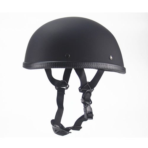 DOT Motorcycle Half Helmet Skull Cap Motorbike Scooter Chopper Moto Casco - Foto 2 di 10