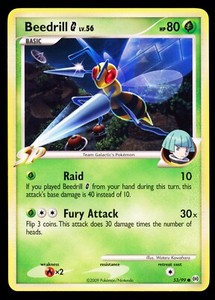 2009 Pokemon Platinum Arceus Beedrill G 53/99 NM