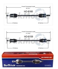 Pair of Rear CV Axle Shafts SurTrack Set For Honda CR-V 2002-2006 4WD