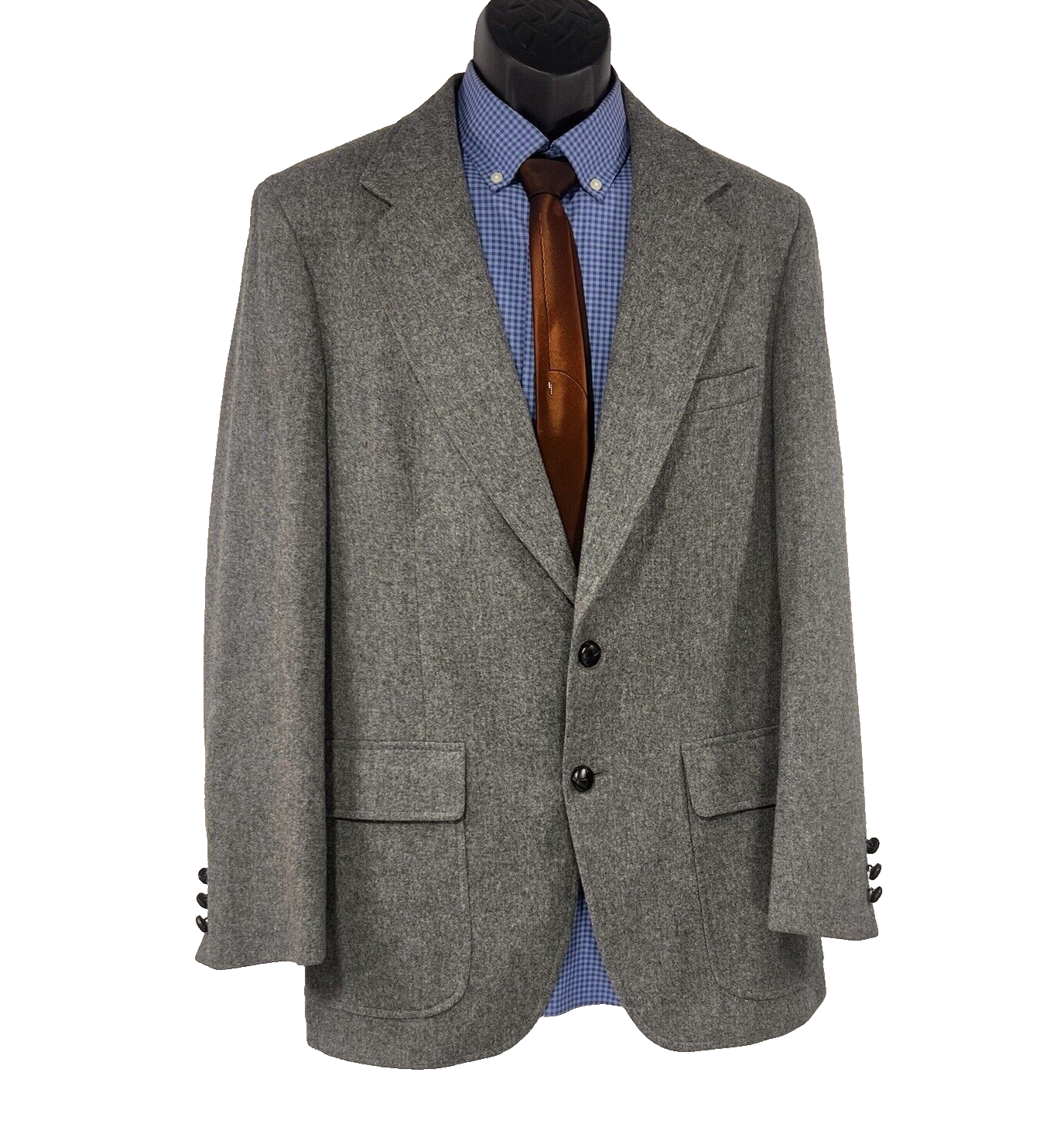 FILA Adams Row Giacca Sportiva Uomo 42 R Grigio 100% Lana Cappotto Sportivo