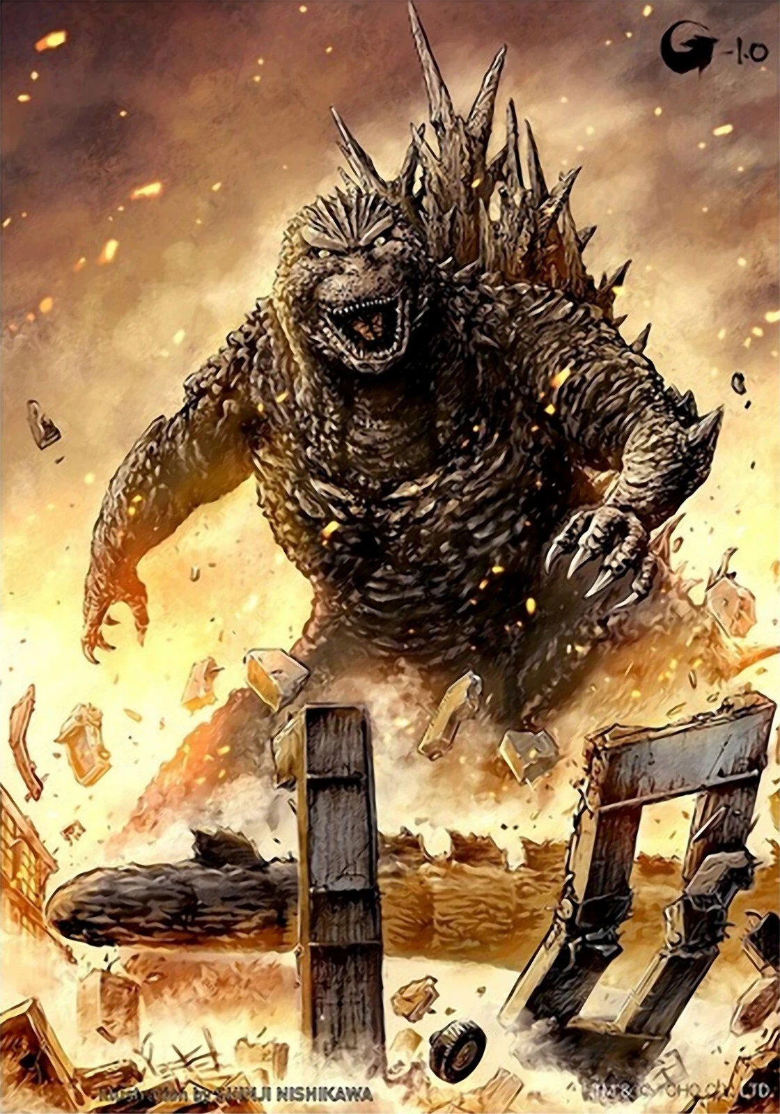 ゴジラB1 ポスター 映画「キングコング対ゴジラ」復刻版ポスター(B1サイズ) - メルカリ