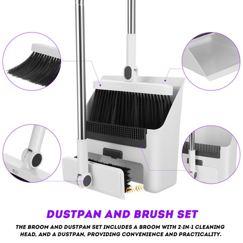 Broom Set Child Household Dustpans Multifunctional Cleaning Brush - Picture 6 of 12