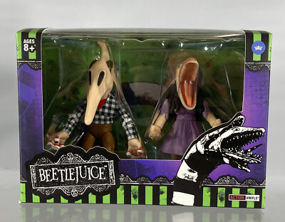Loyal Subjects Beetlejuice Action Vinyls Barbara And Adam Maitland Scary Faces
