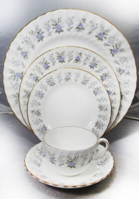 ALPINE SPRING by Minton 5 Piece Place Setting NEW NEVER USED made in England