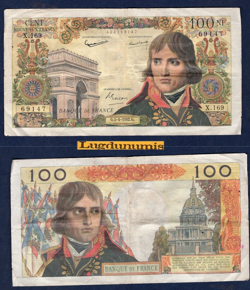 100 Nouveaux Francs Bonaparte 5/4/1962 X.169 69147 TTB - Type 1959 - Photo 1/1