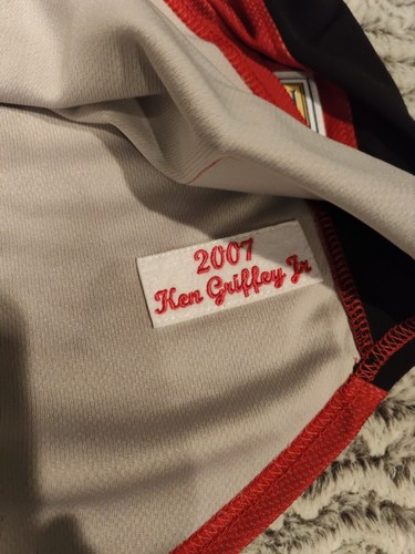 2007 Ken Griffey Jr Cincinnati Reds Mitchell & Ness Jersey Red Men’s Med/40 - 第 9/9 張圖片