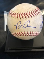 Pete Alonso MLB Game Used Double #7 Auto Baseball 4/13/19 Career Hit #18 19 ROY 