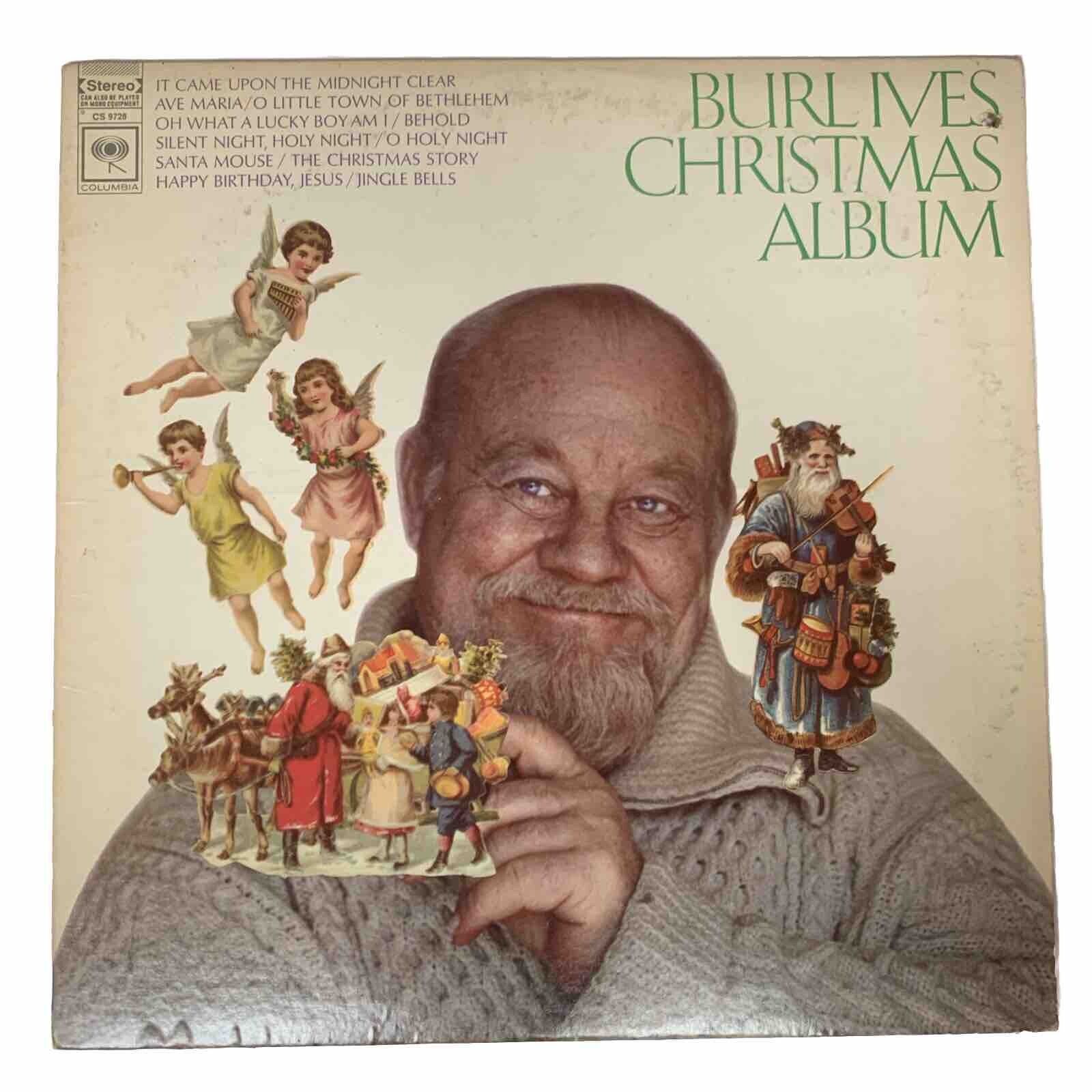 Burl Ives Christmas Album - Vinyl Record - 1968 - Tested