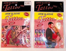 12PC SLEEVE TEMPORARY TATTOO novelty tattoos pranks gag