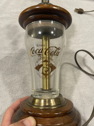 Vtg COCA COLA LAMP 75th Anniversary 1976 Vtg Soda Advertising