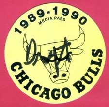 RARE PRESS PASS-1989/90 BULLS NBA DRAFT...B.J. ARMSTRONG DRAFTED
