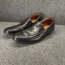 Mens Clarks Collection Size 9.5 Ultimate Comfort Black Leather Slip On Loafers