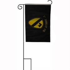 12x18 12"x18" Cavalry Division Black Sleeved w/ Garden Stand Flag