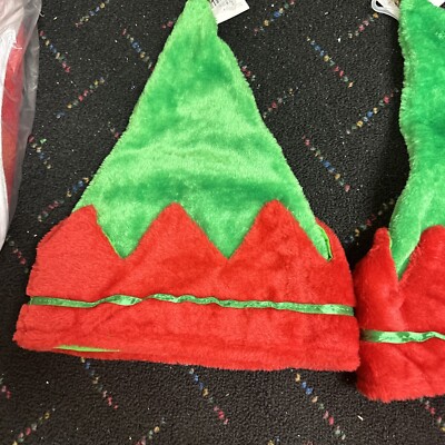クリスマス man Christmas ELF HAT - Red and Green 2 Pack | eBay