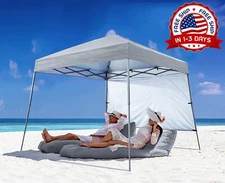 Carpa Toldo Tienda Domo De Sombra Para Playa Descanso Instantanea,8 x 8 ft Base