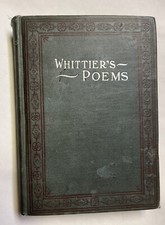 RARE Edition Poss 1902 Whittier's Poems John G. Whittier Geo. M. Hill Co Chicago