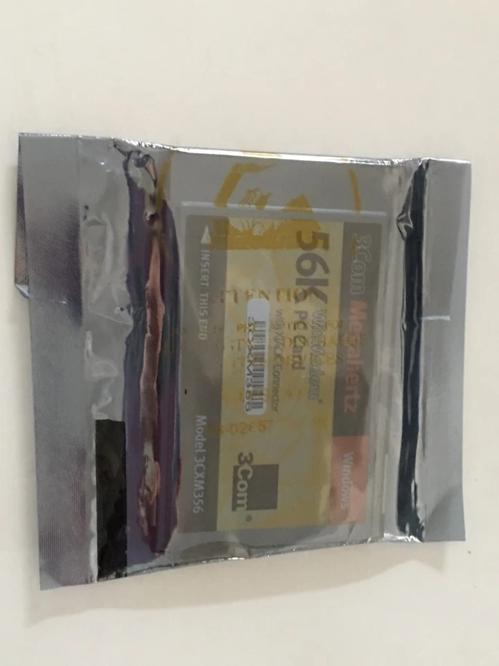 Model# 3CXM356  - NEW 3COM 56k Megahertz WinModem PC Card with Xjack Connector - Image 4 of 4