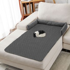 Plaid Waterproof Pet Blanket with Pillow Washable Dog/Cat Mat for Home & Travel