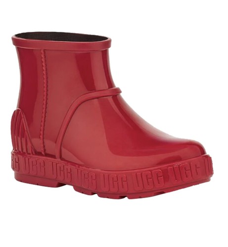NEW UGG Drizlita Waterproof RUBBER WOOL RAIN RED BOOTS, Size 6 . 1130361k