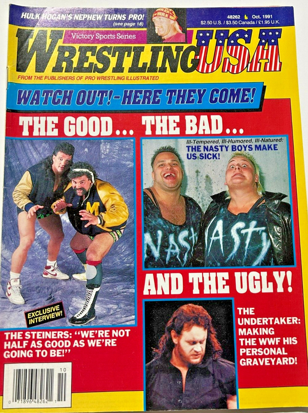 Wrestling USA 1991-Cactus Jack-Undertaker-NWA WWF-Steiner-Jerry Lawler