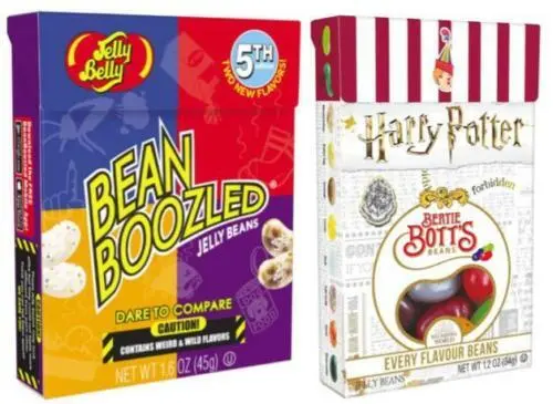 Jelly Berry BEAN BOOZLED & Harry Potter BERTIE BOTTS Jelly Belly Beans Box  Candy